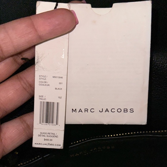 MARC JACOBS 🍒EMPIRE CITY MESSENGER CROSS BODY 🍒BLACK LEATHER GOLD ACCENTS 🍒 - Picture 13 of 13